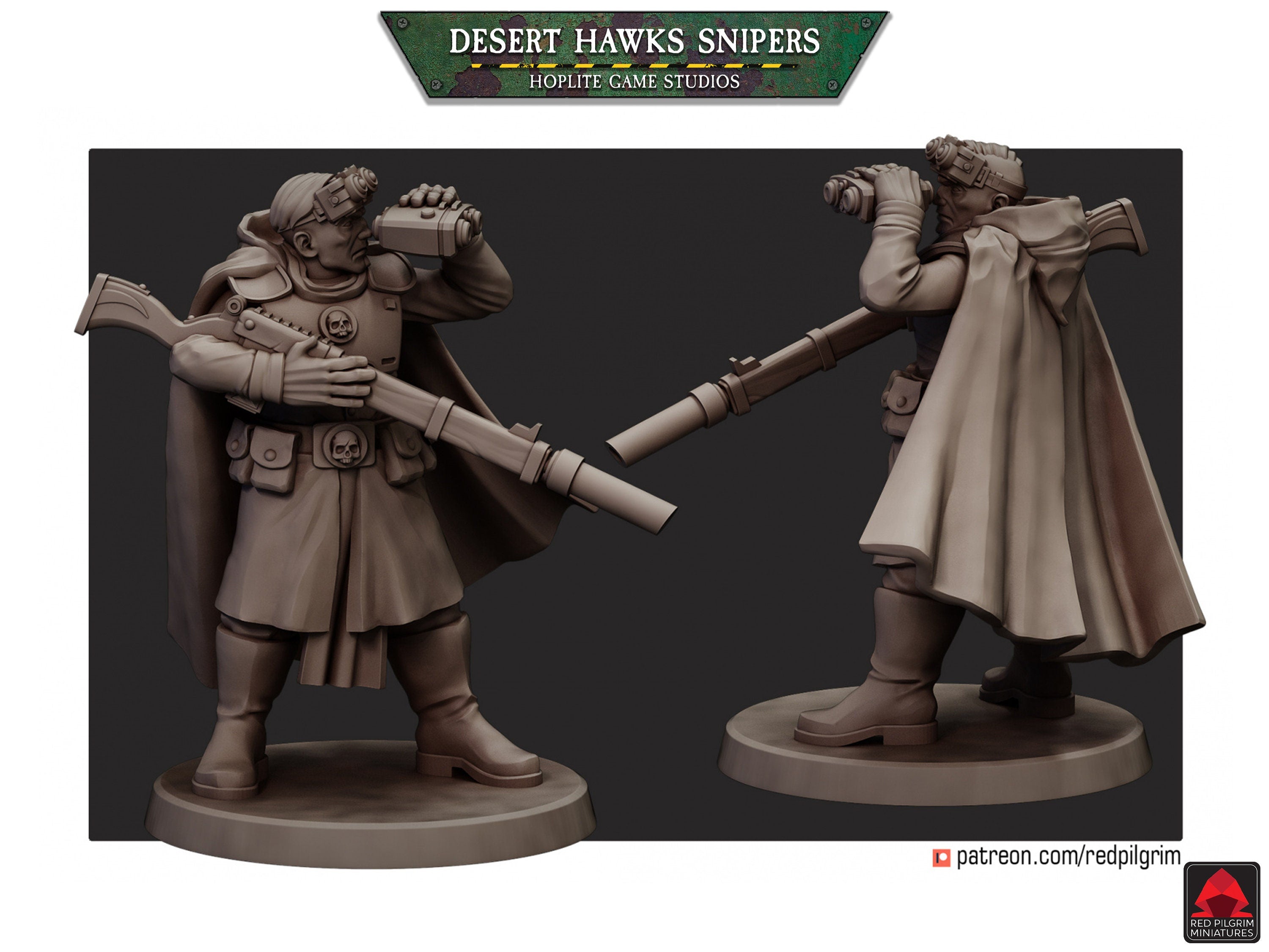 Scharfschützen der Desert Hawks | Red Pilgrim Miniatures | 32 mm