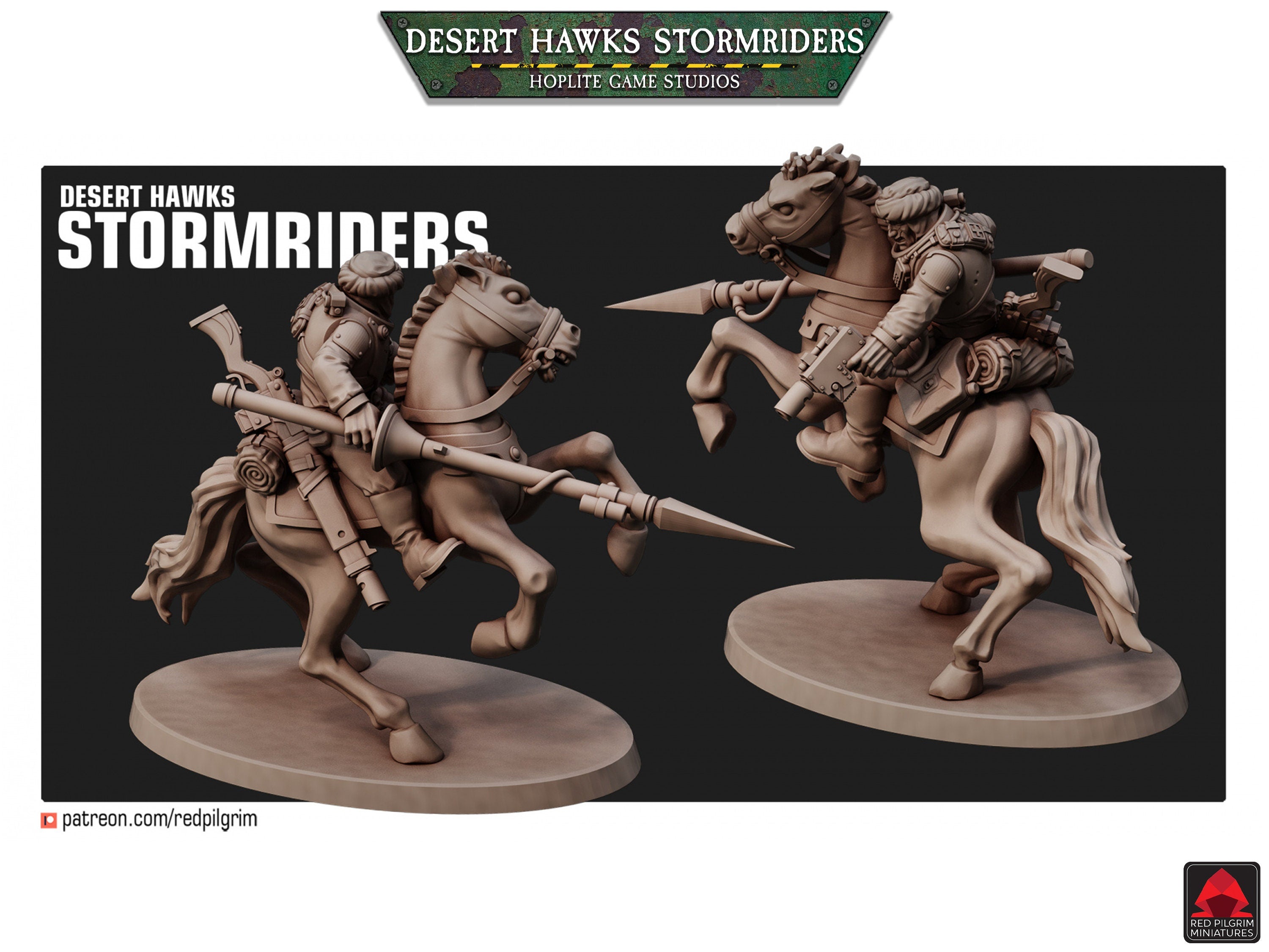 Desert Hawks Stormriders Cavalry | Red Pilgrim Miniatures | 28mm