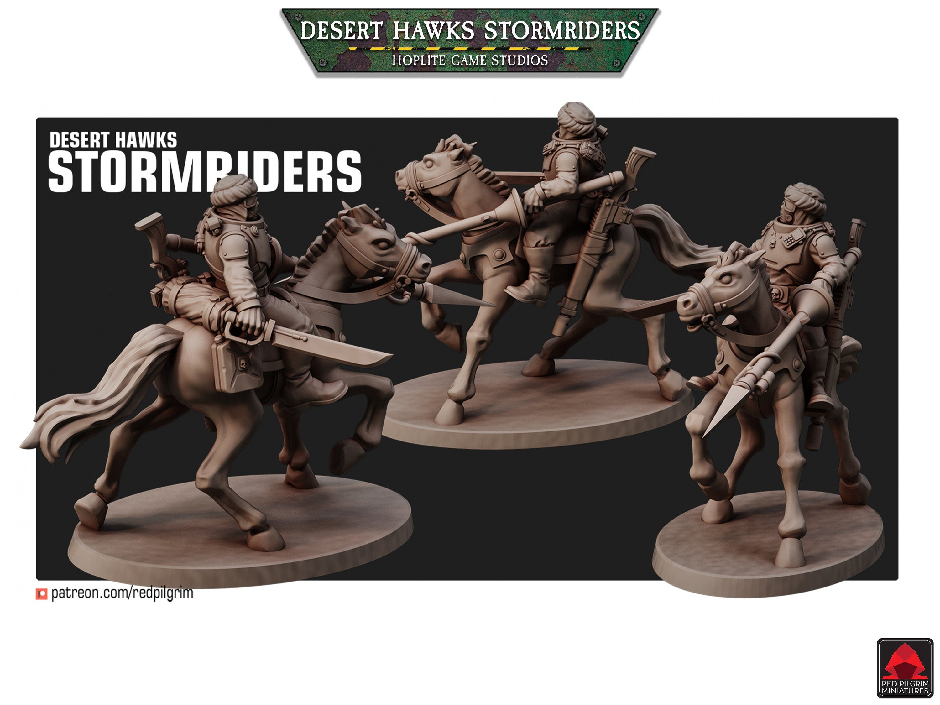 Desert Hawks Stormriders Cavalry | Red Pilgrim Miniatures | 28mm