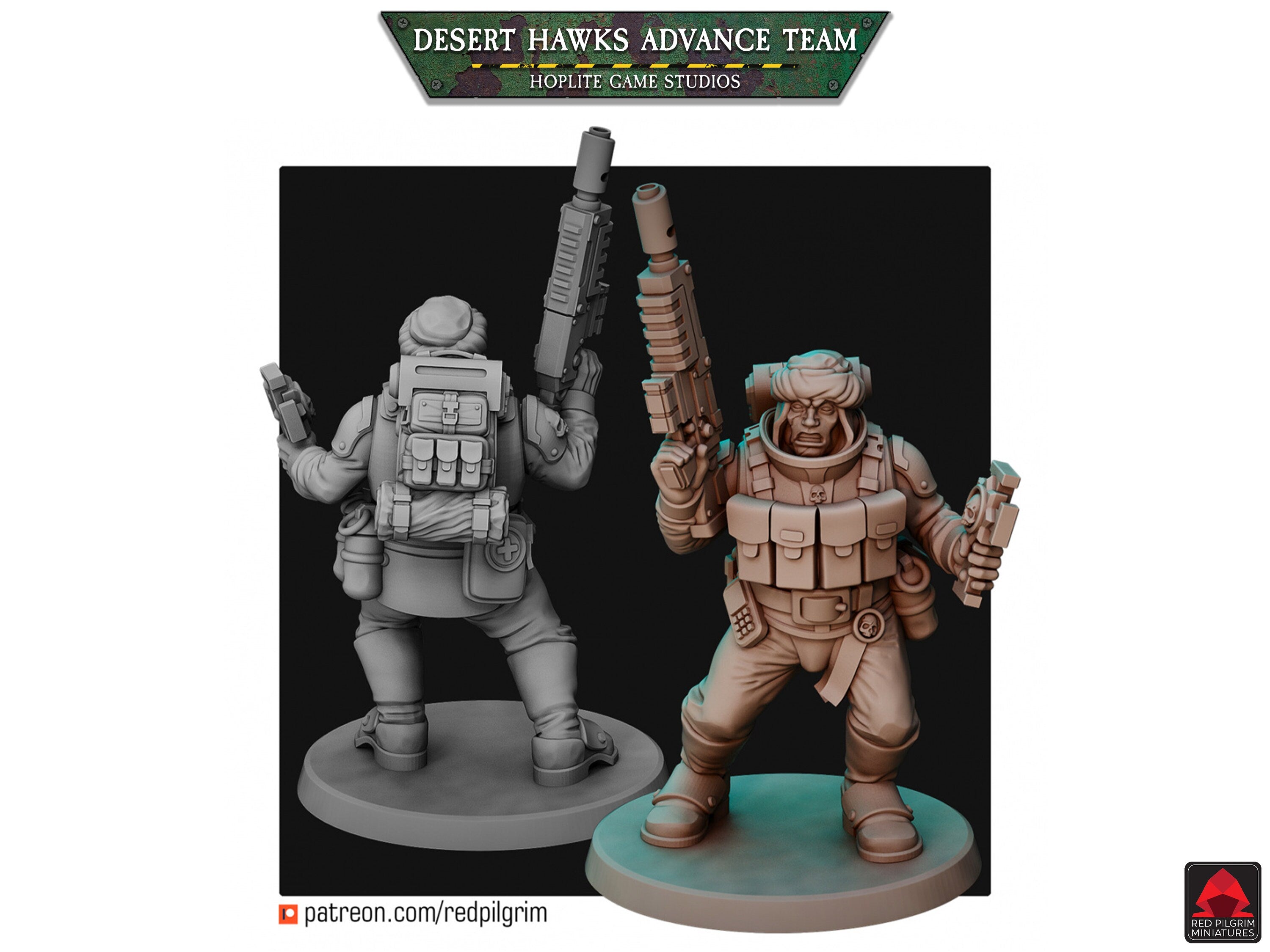 Desert Hawks Advance Team | Red Pilgrim Miniatures | 28mm