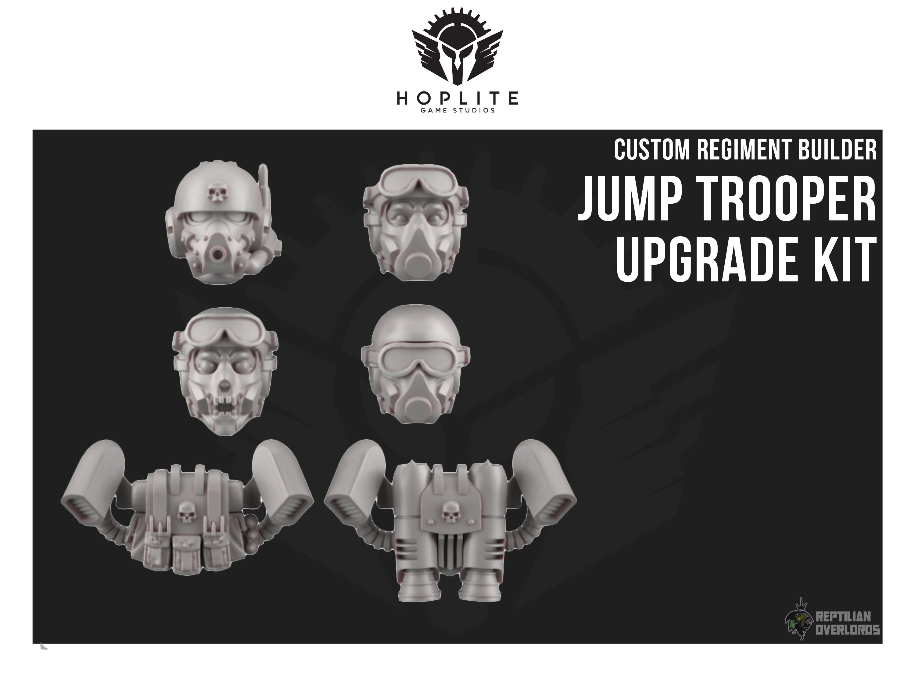 Piezas: Kit de actualización Jump Trooper (x10) | Señores supremos reptilianos | 32mm