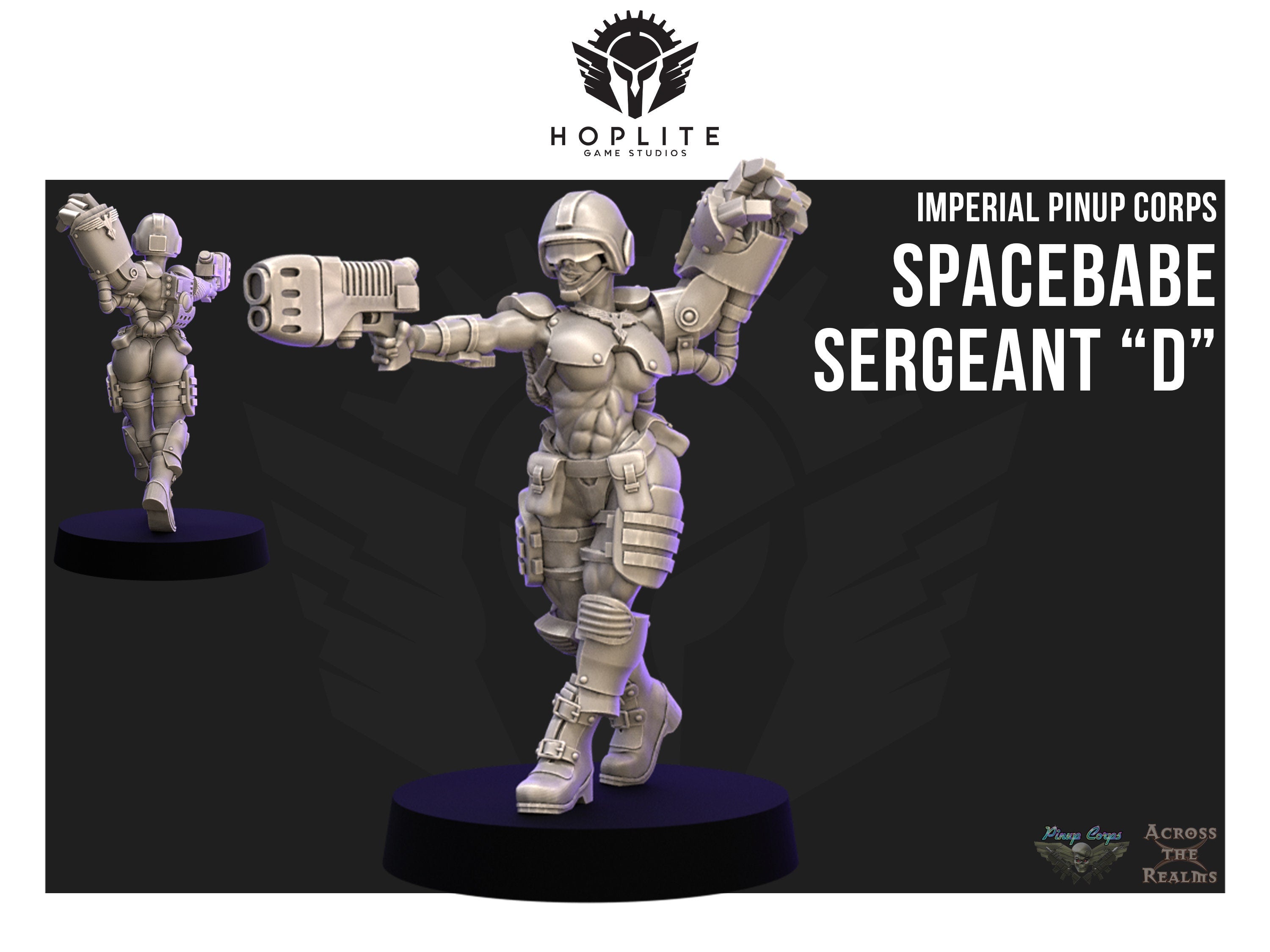 Pinup Corps Sergeant "D" - Across the Realms | 32mm