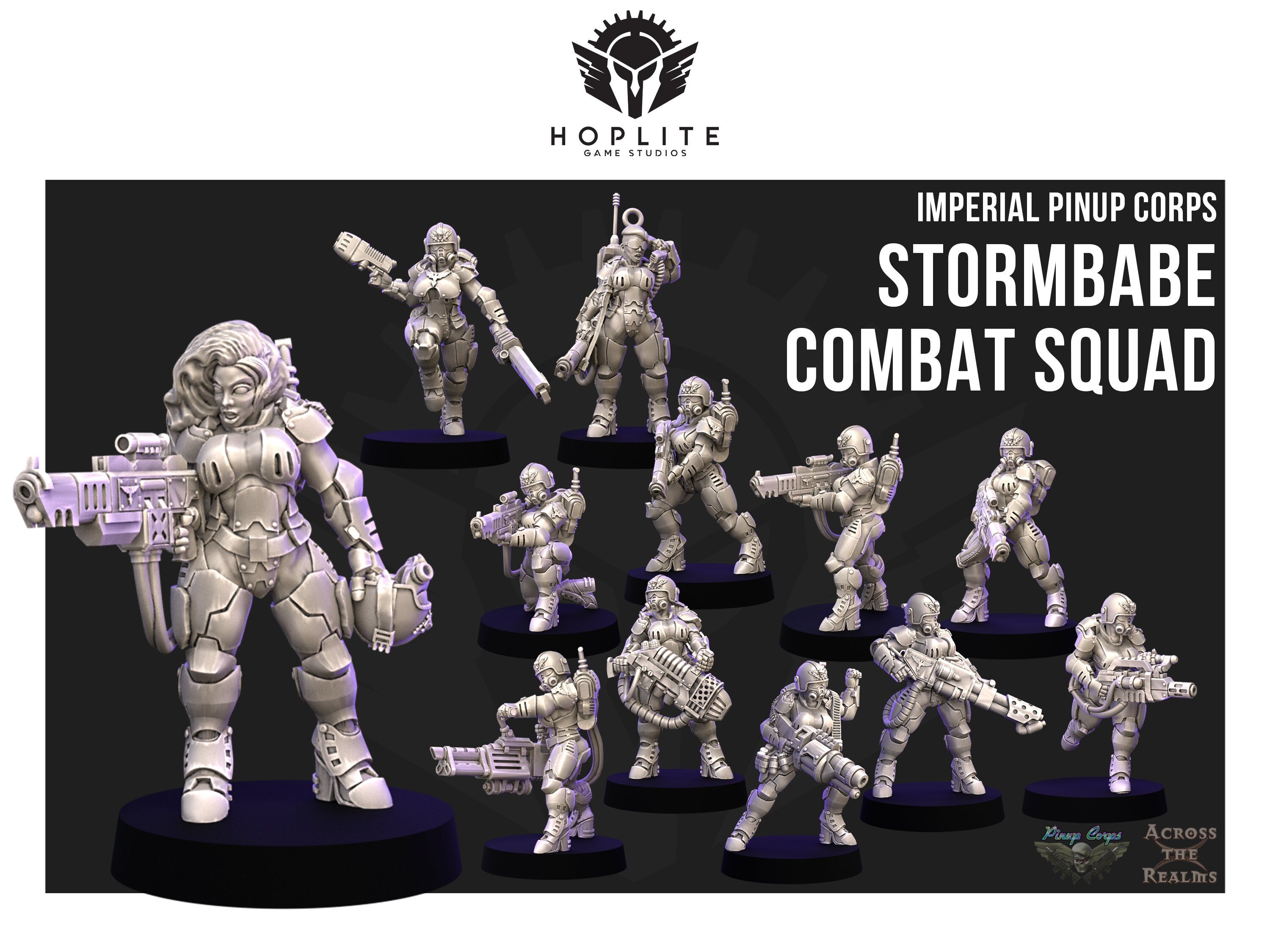 Pinup Corps Stormbabe Infantry Squad - Across the Realms | 32mm