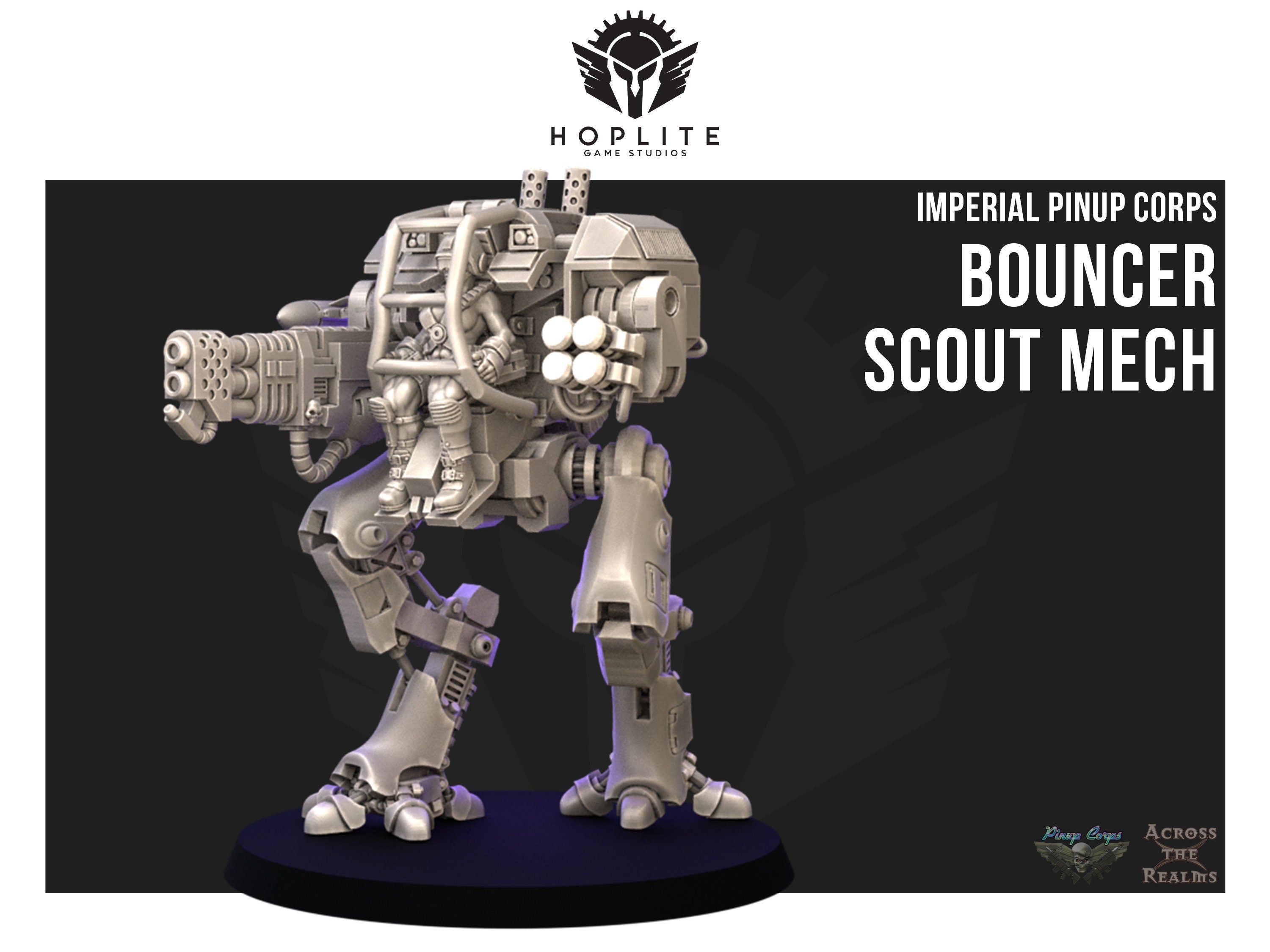 Pinup Corps Stormbabe Bouncer Mech - Across the Realms | 28mm