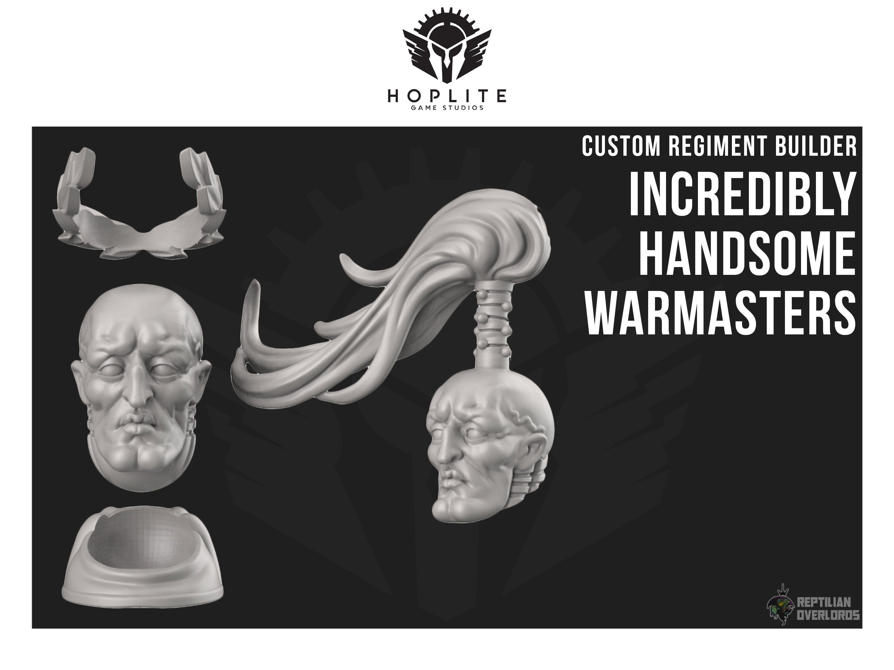 Parts: Incredibly Handsome Warmasters (x2) | Reptilian Overlords | 28mm