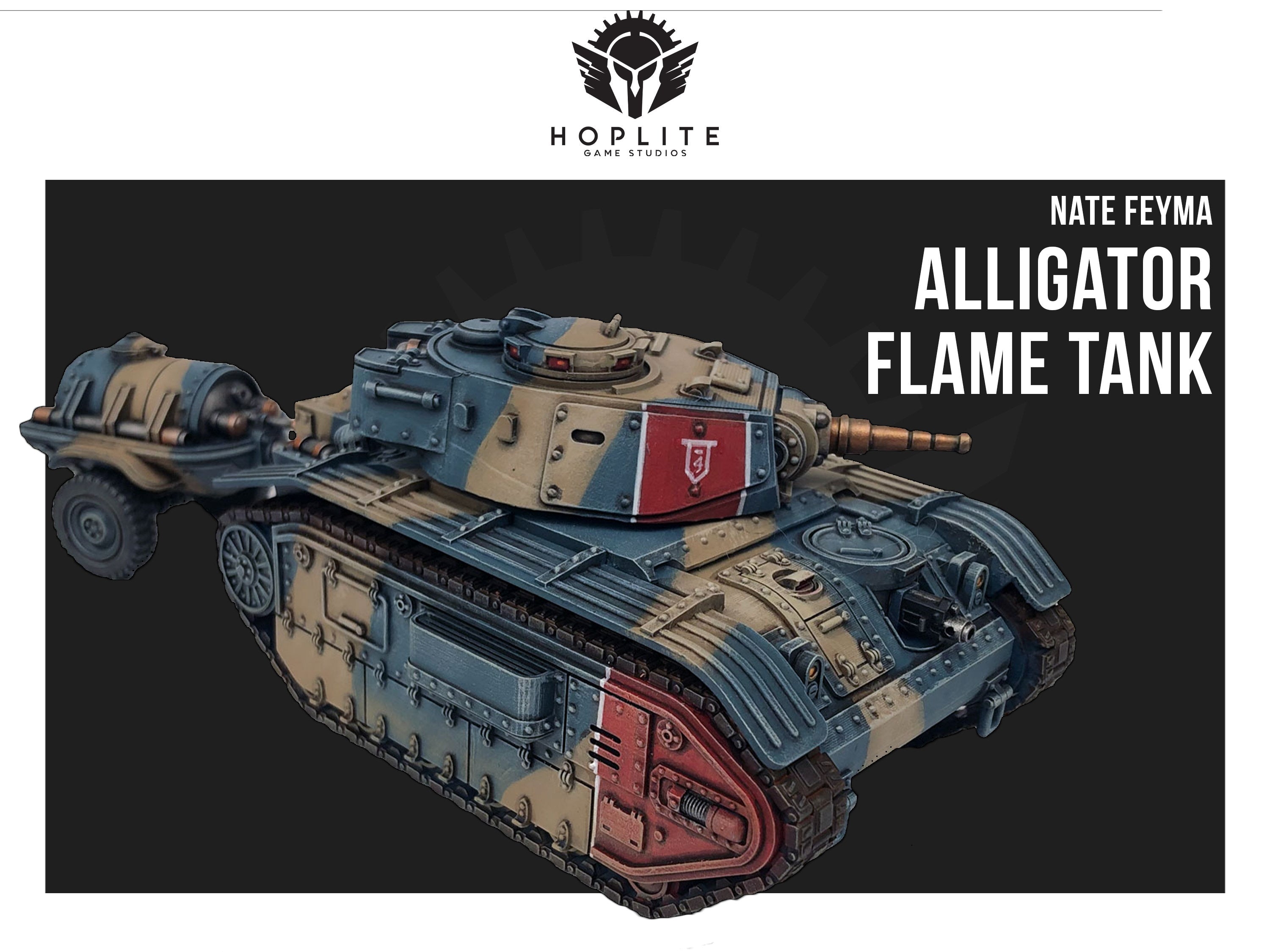 Alligator Flame Tank with Fuel Trailer