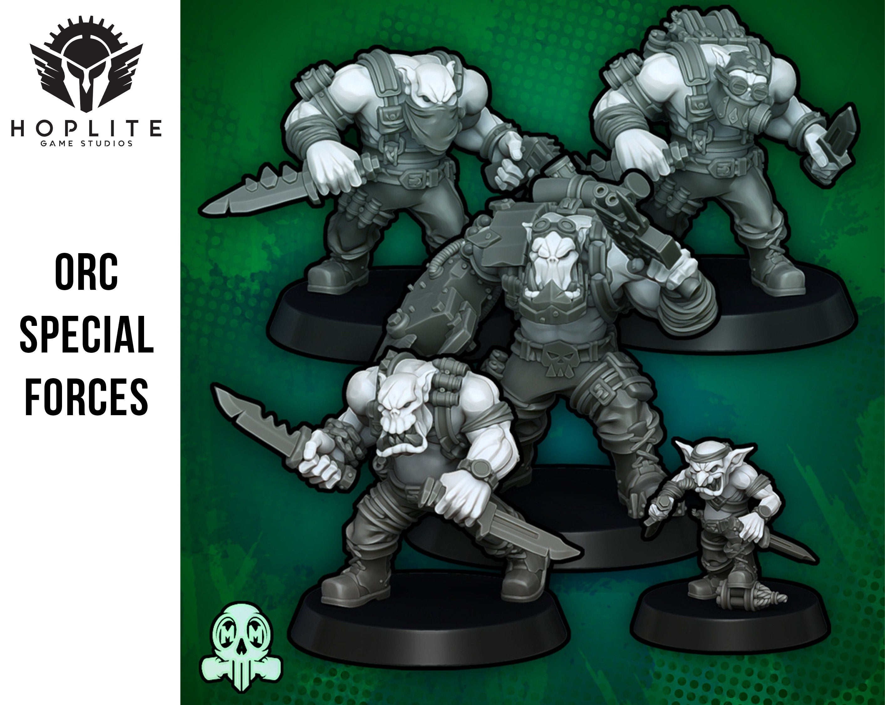 Orc Special Forces Ladz | Space Orcs | Greenskin Orks |Malicious Miniatures