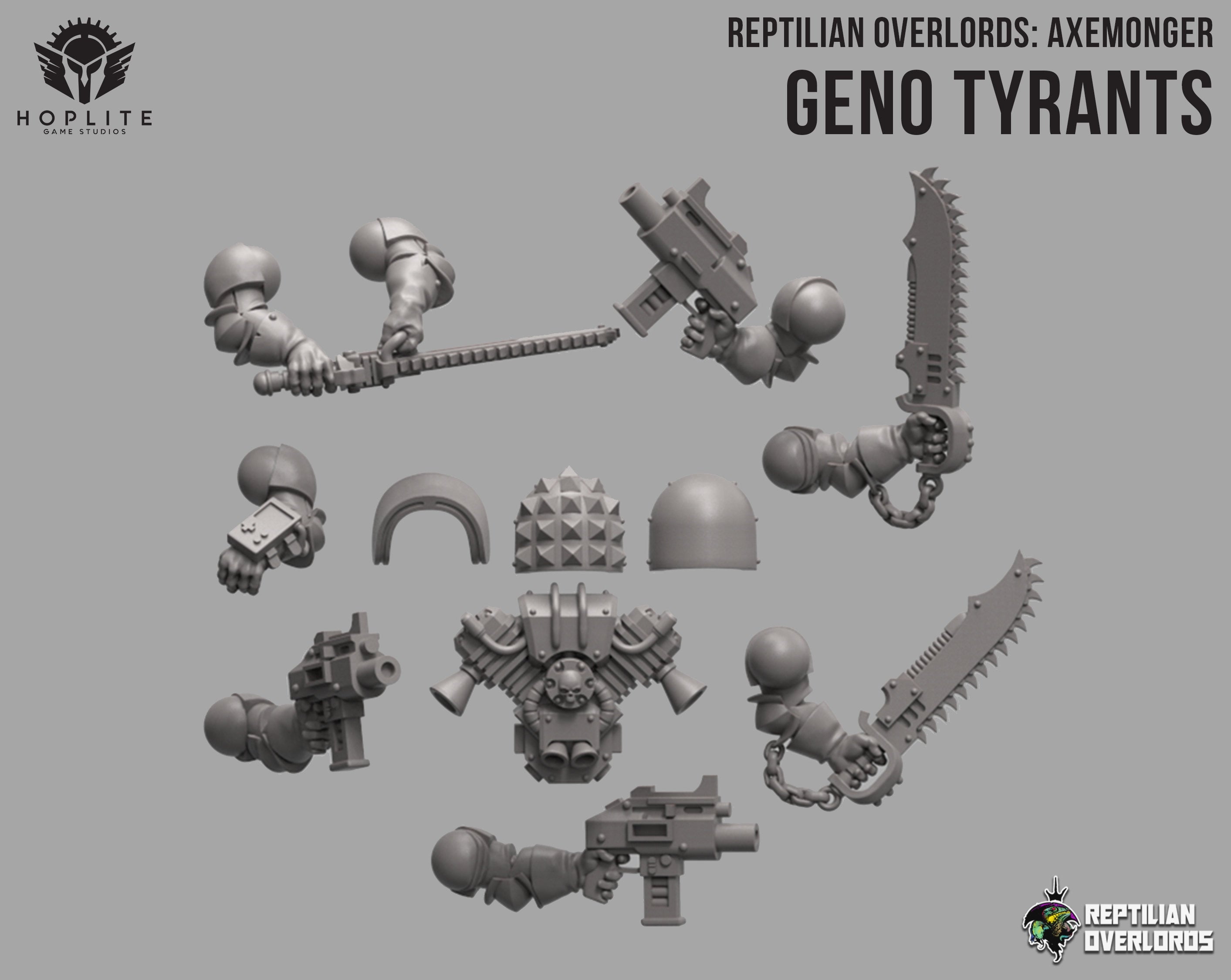 Axemonger: Geno Tyrants | Reptilian Overlords | 28mm