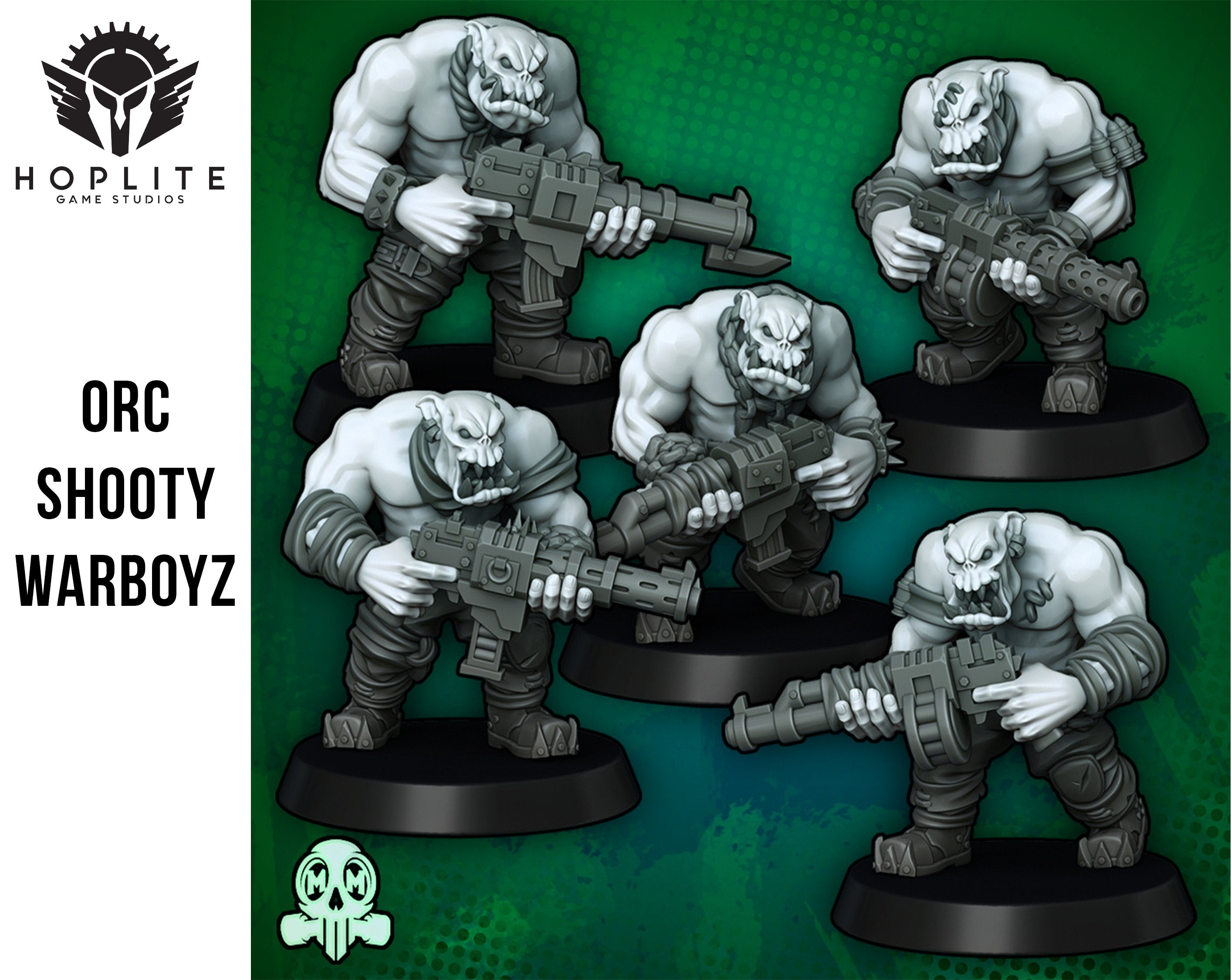 Savage Orc Shooty Warboyz | Space Orcs | Greenskin Orks |Malicious Miniatures