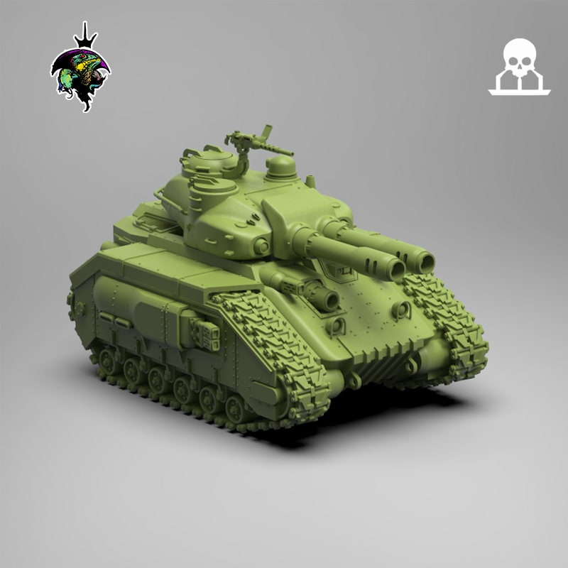Spacenam: Caiman Mk. II Schwerer Panzer | Reptilian Overlords | 32 mm