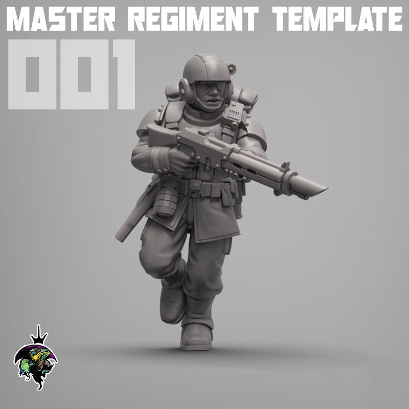 Teile: Master Regiment-Vorlagenhelme (x20) | Reptilian Overlords | 32 mm