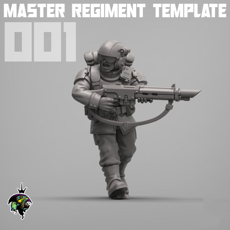 Parts: Master Regiment Template: Torsos (x10) | Reptilian Overlords | 28mm
