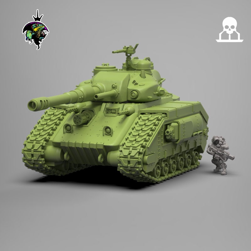 Spacenam: Caiman Mk. II Schwerer Panzer | Reptilian Overlords | 32 mm
