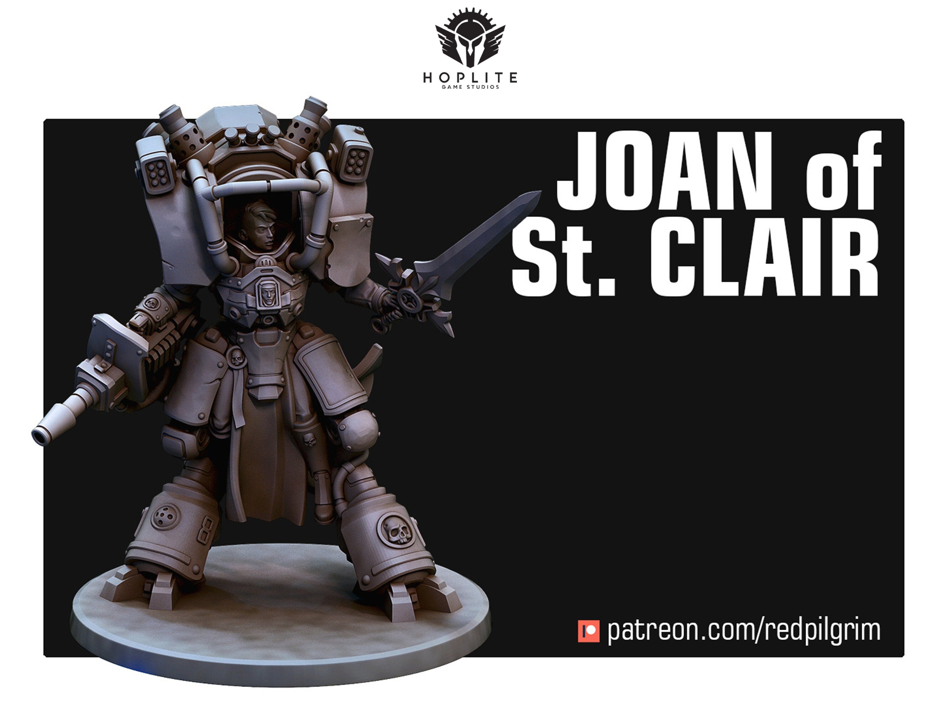 Joan of St. Clair | Red Pilgrim Miniatures | 32mm