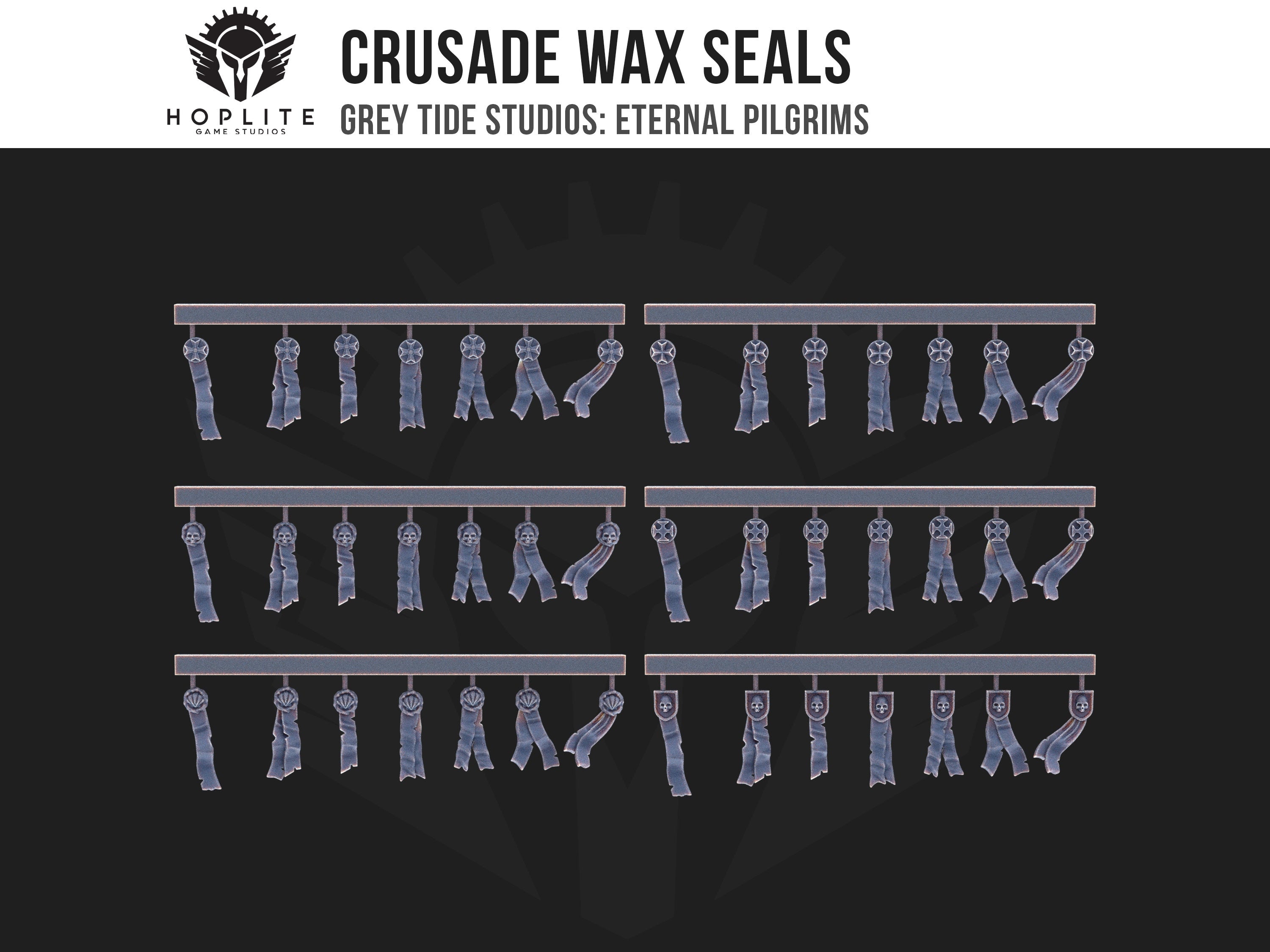 Crusade Wax Seals (x40) | Grey Tide Studios | Eternal Pilgrims | Conversion Parts & Bits