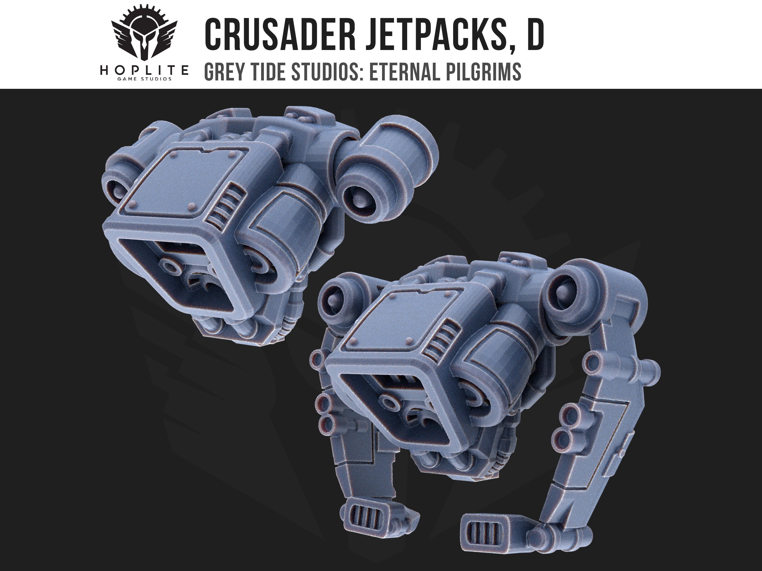 Crusade Jetpacks D (x5) | Grey Tide Studios | Eternal Pilgrims | Conversion Parts & Bits