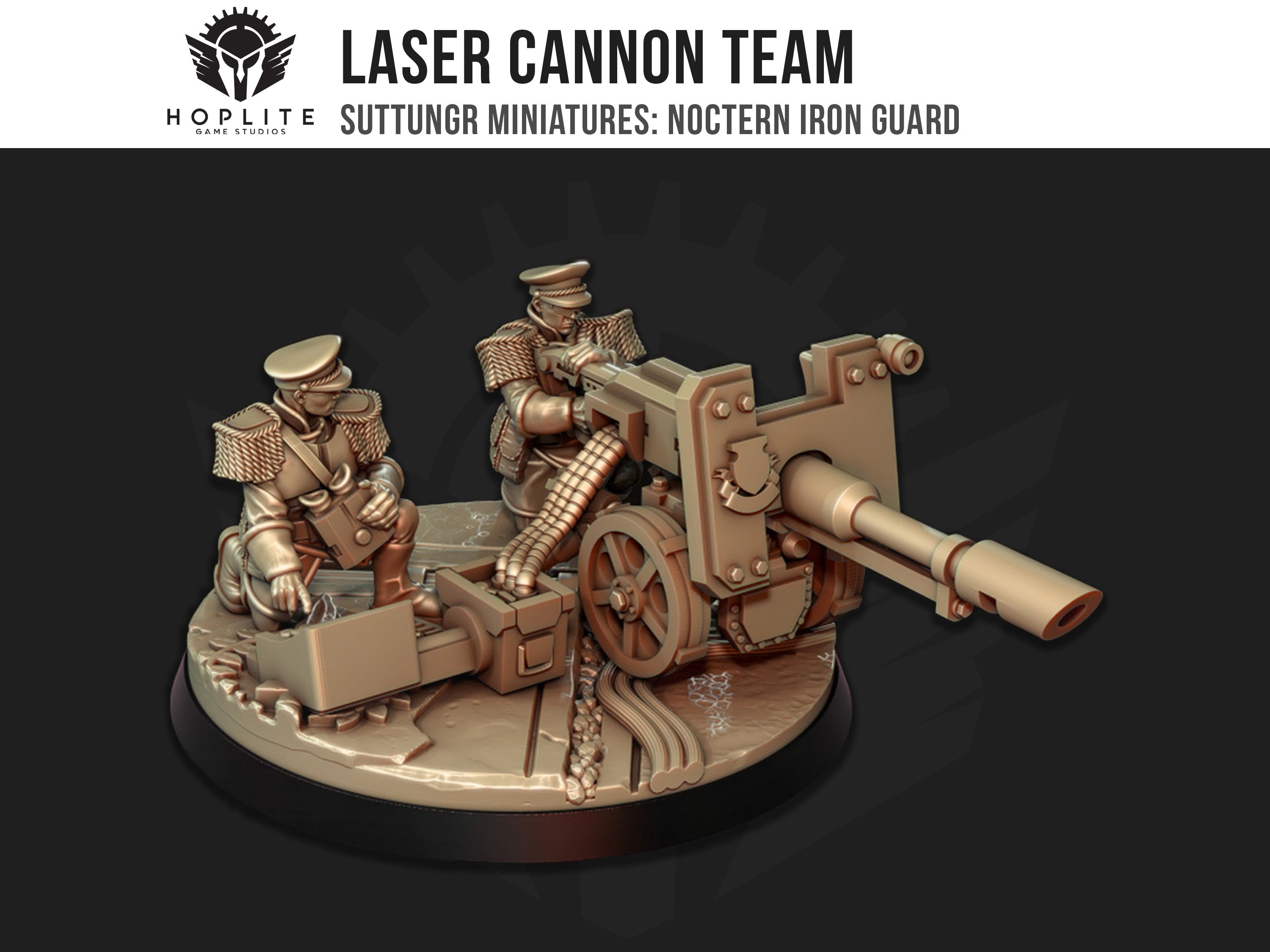 Laser Cannon Team - Noctern Iron Guard - Mordian - Grimdark Future - Suttungr Miniatures