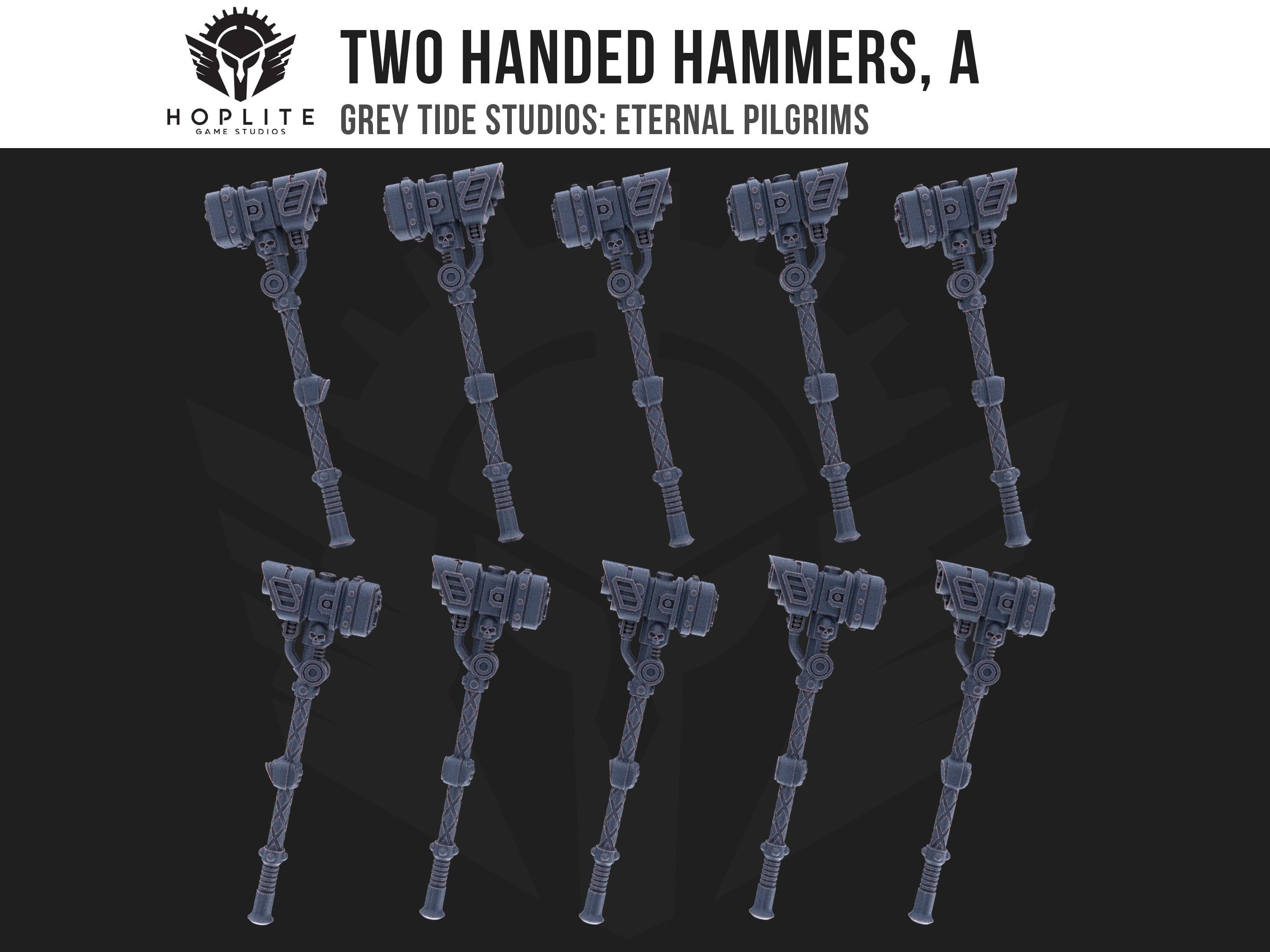 Two Handed Hammers, A (x10) | Grey Tide Studios | Eternal Pilgrims | Conversion Parts & Bits