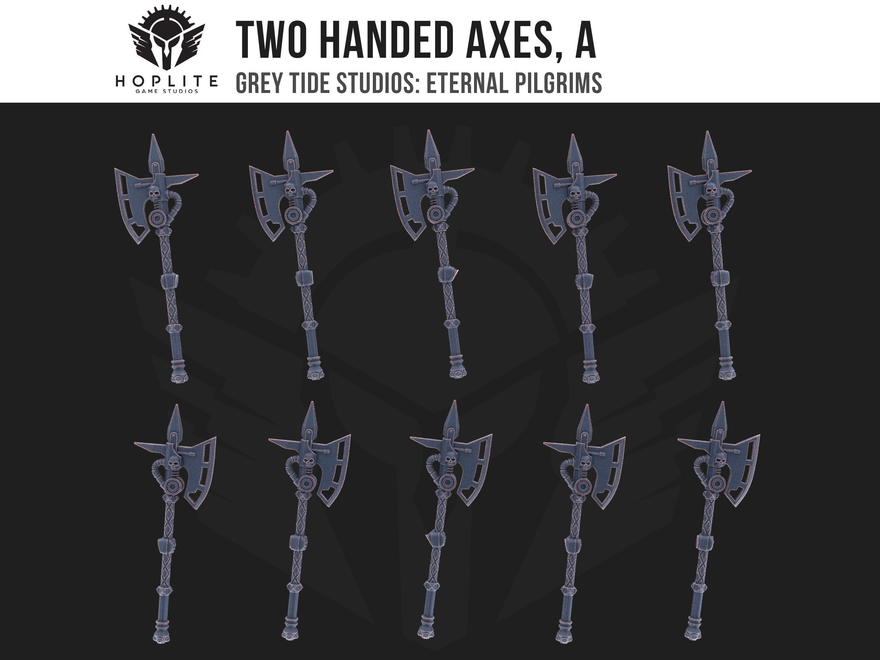 Two Handed Axes, A (x10) | Grey Tide Studios | Eternal Pilgrims | Conversion Parts & Bits
