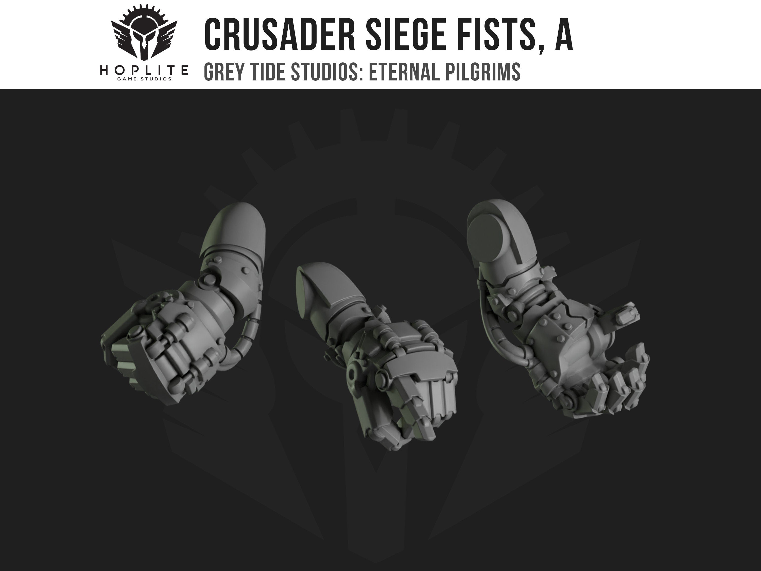 Crusader Siege Fists, A (x10) | Grey Tide Studios | Eternal Pilgrims | Umbauteile &amp; Bits