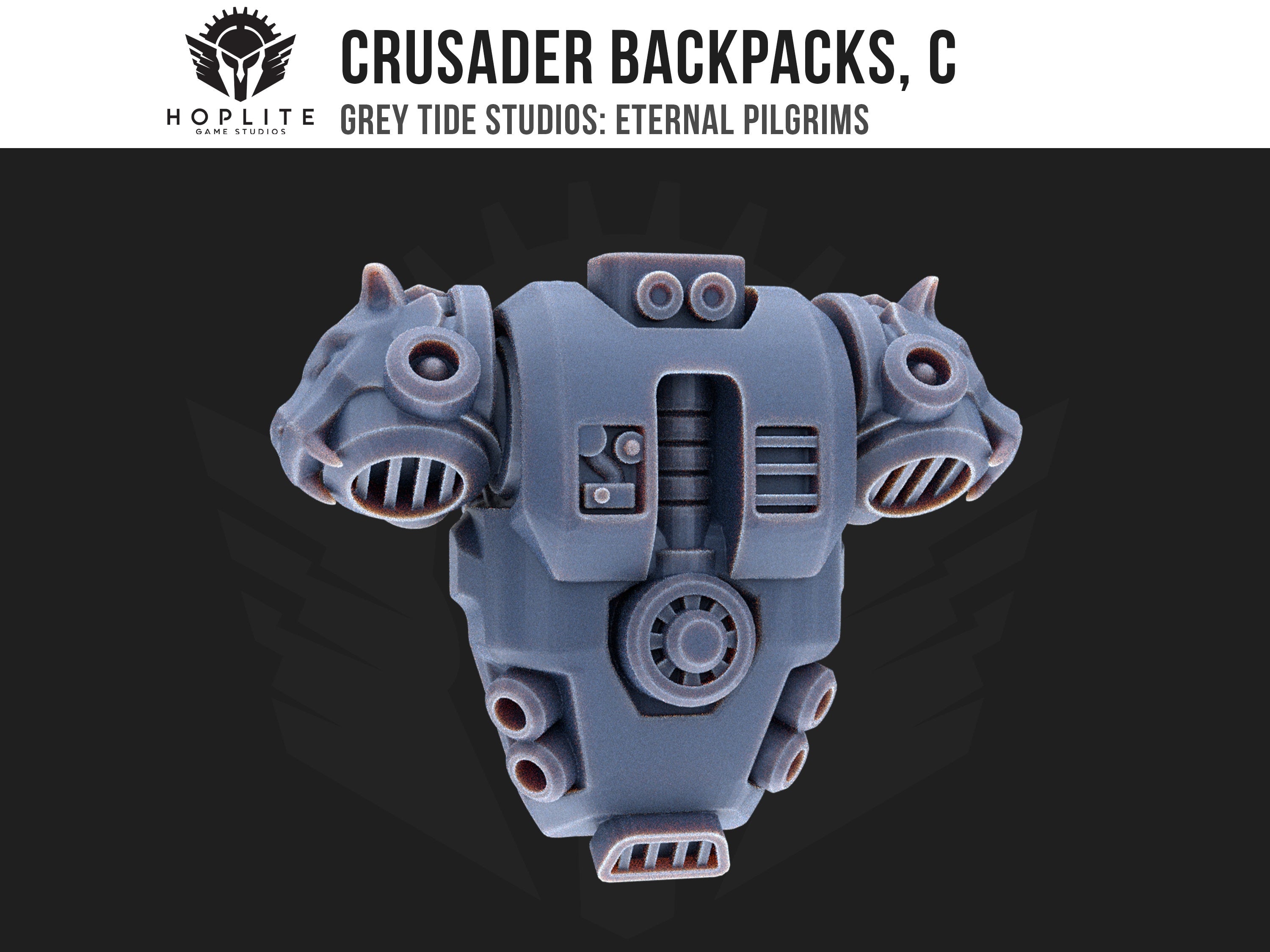 Crusade Backpacks, C (x10) | Grey Tide Studios | Eternal Pilgrims | Conversion Parts & Bits