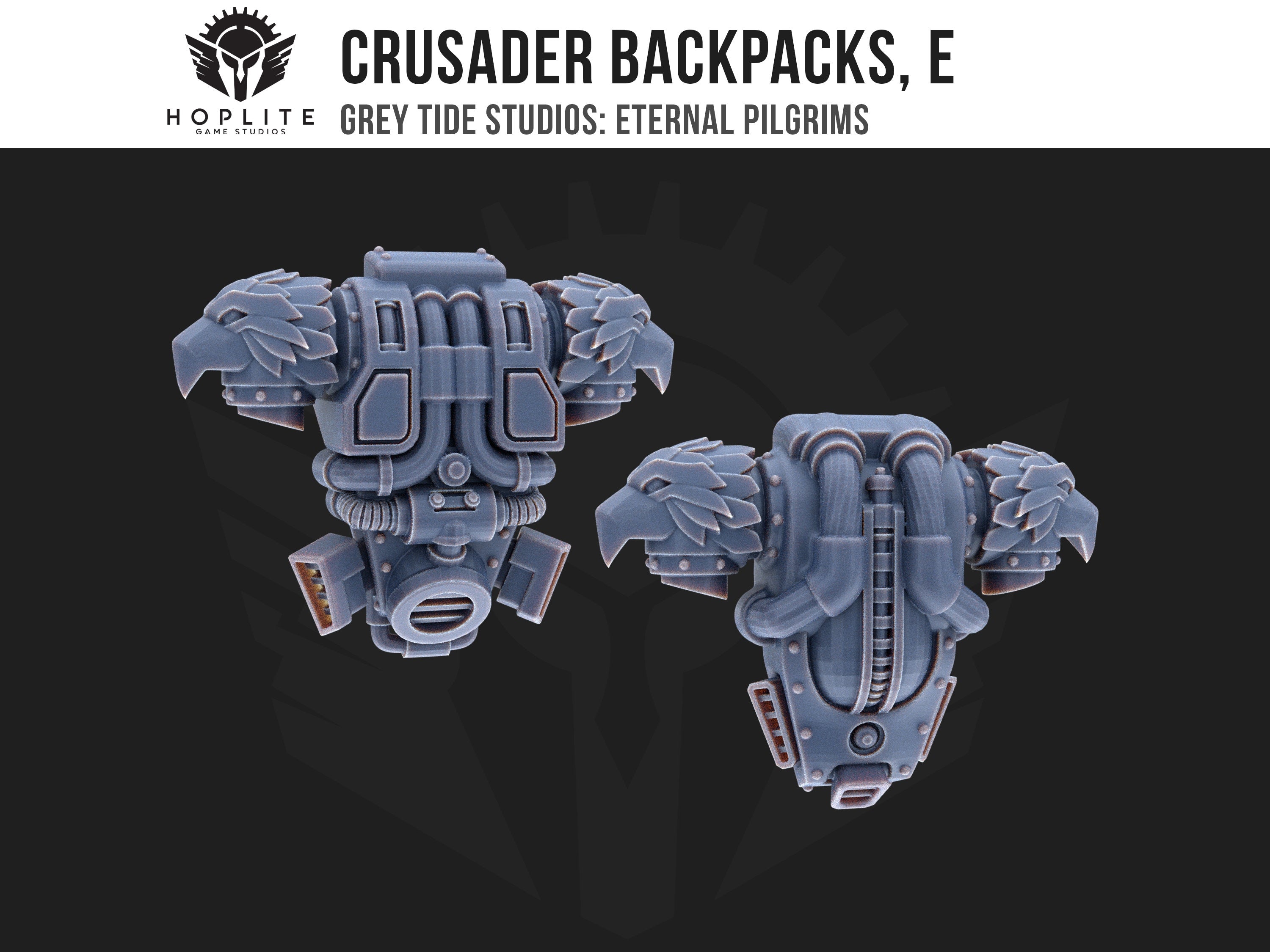Crusade Backpacks, E (x10) | Grey Tide Studios | Eternal Pilgrims | Conversion Parts & Bits