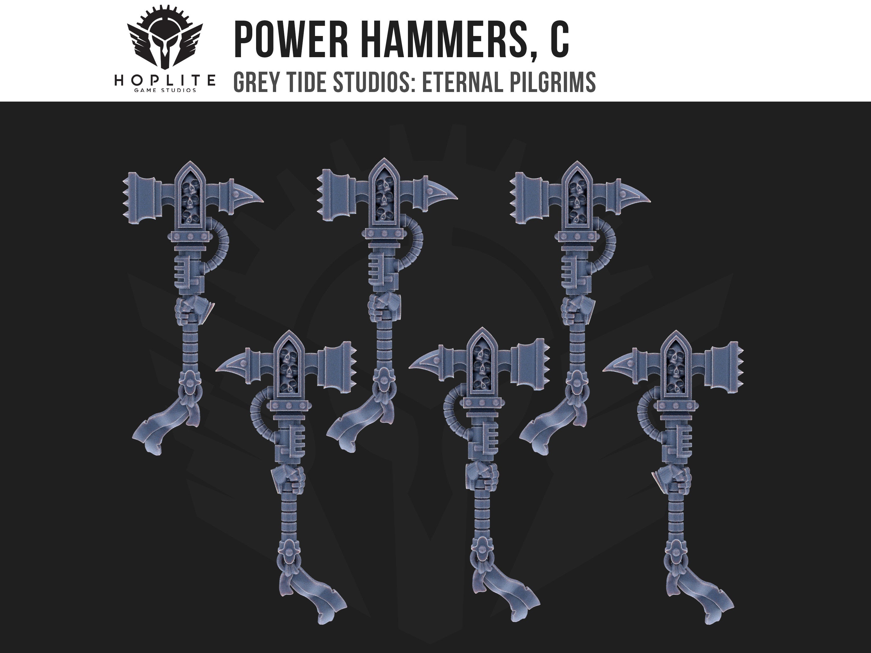 Power Hammers, C (x10) | Grey Tide Studios | Eternal Pilgrims | Conversion Parts & Bits