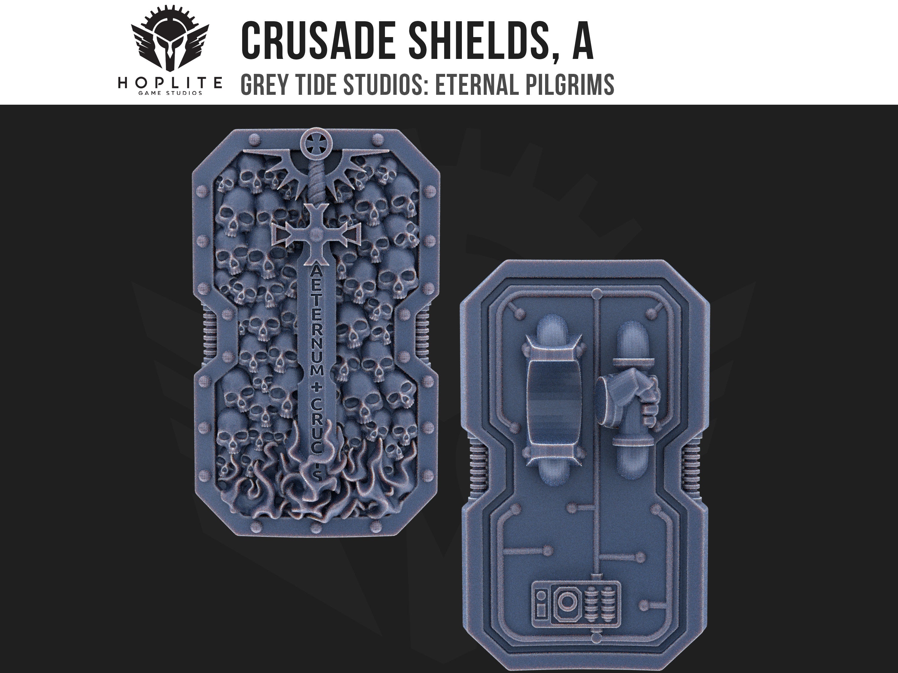 Crusade Shields, A (x10) | Grey Tide Studios | Eternal Pilgrims | Conversion Parts & Bits