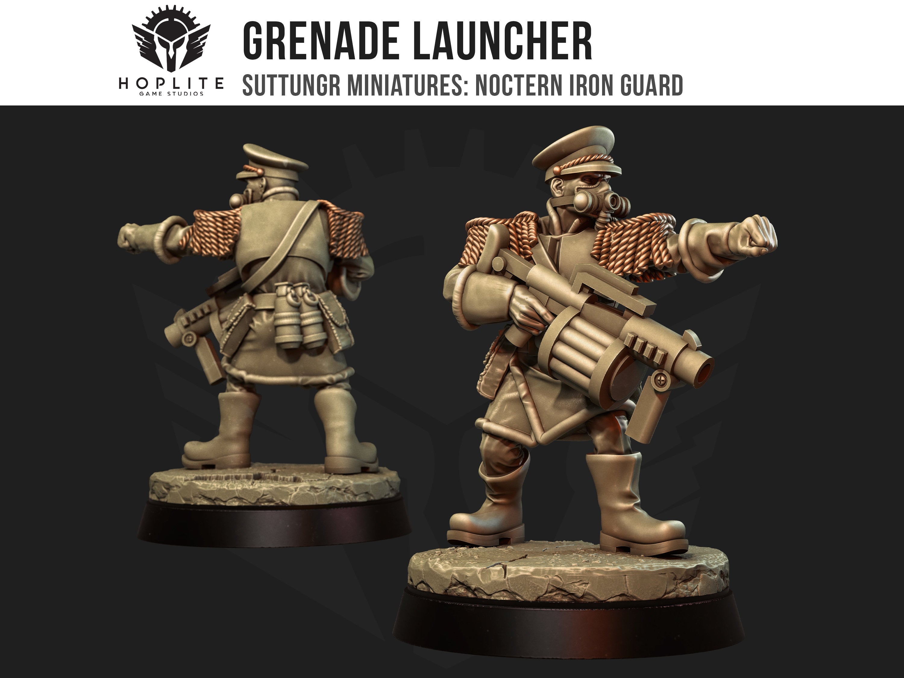 Lanzagranadas - Guardia de Hierro Noctern - Mordian - Grimdark Future - Suttungr Miniatures