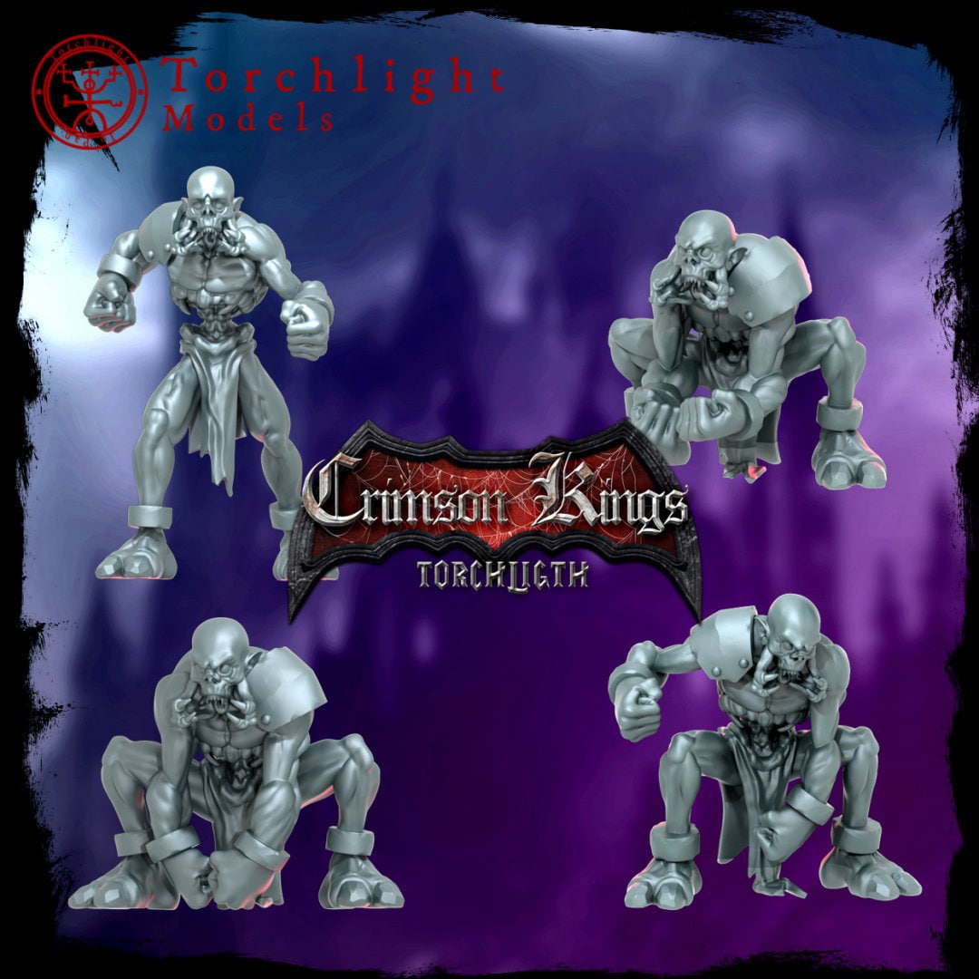 The Crimson Kings - Vampire Fantasy Football Team - 17 Players - Torchlight Models