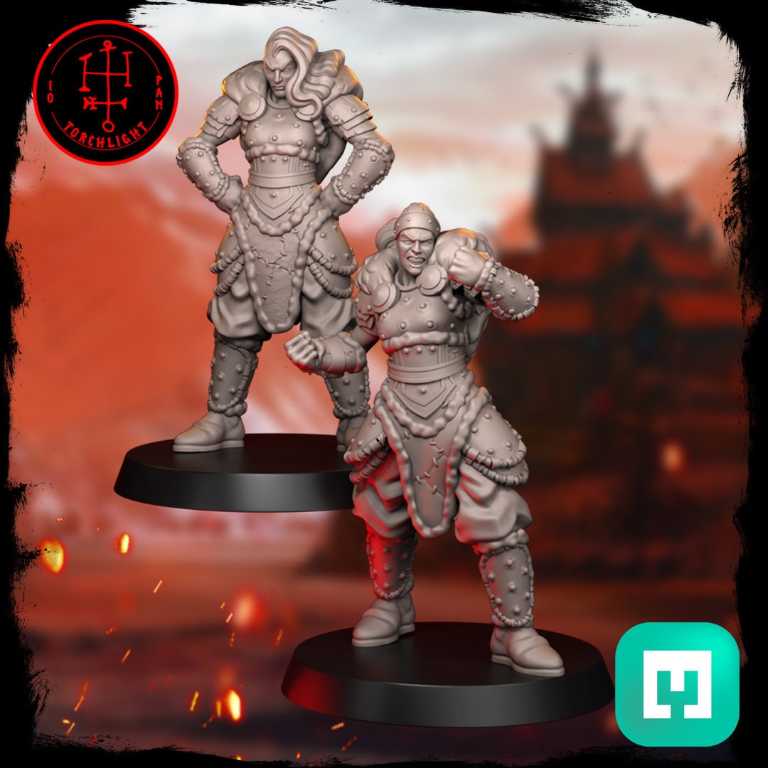 The Field Maidens - Full Norse Amazon Fantasy Football Team - 15 Players - Torchlight Models