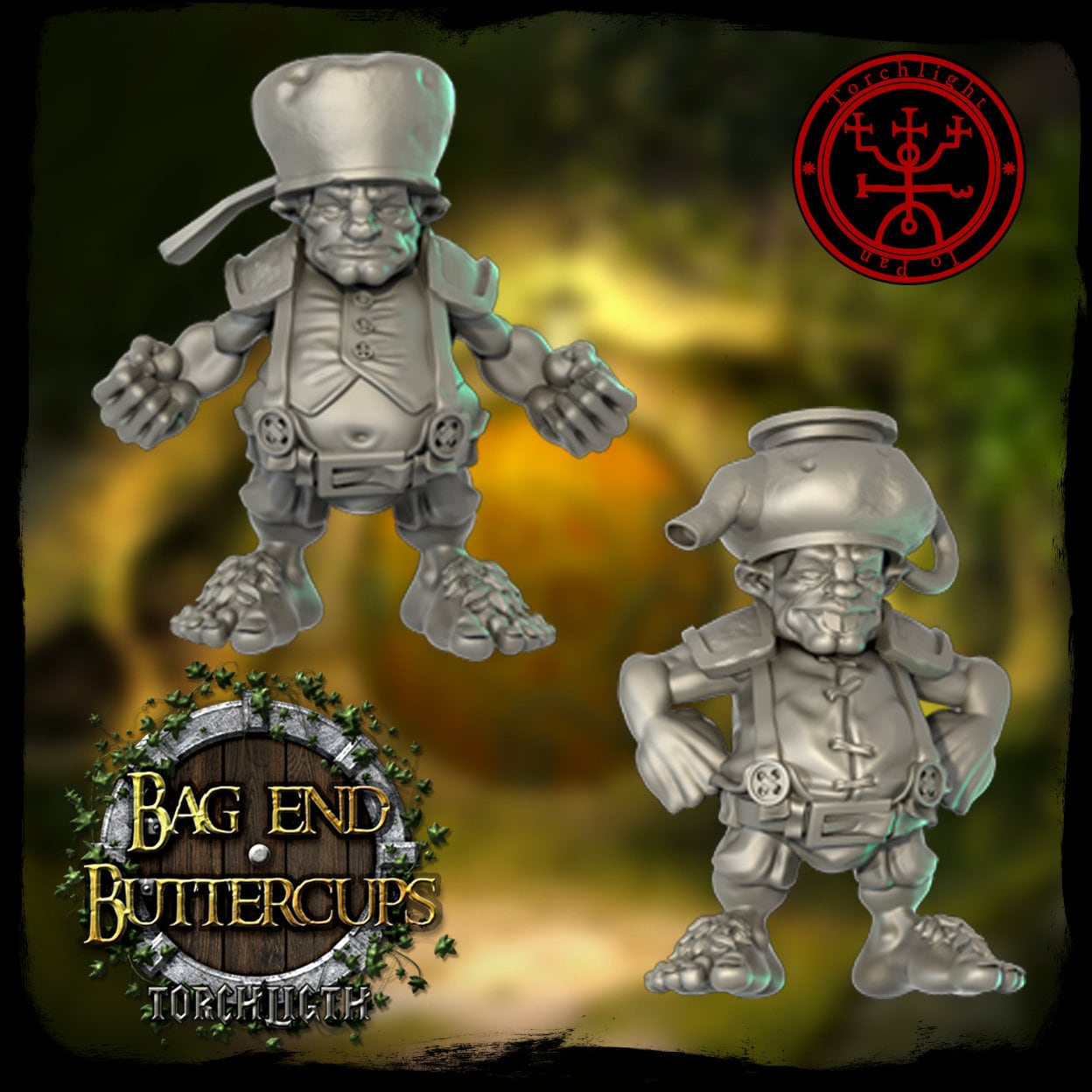 The Bag End Buttercups - Halfling Fantasy Football Team - 16 Players - Torchlight Models