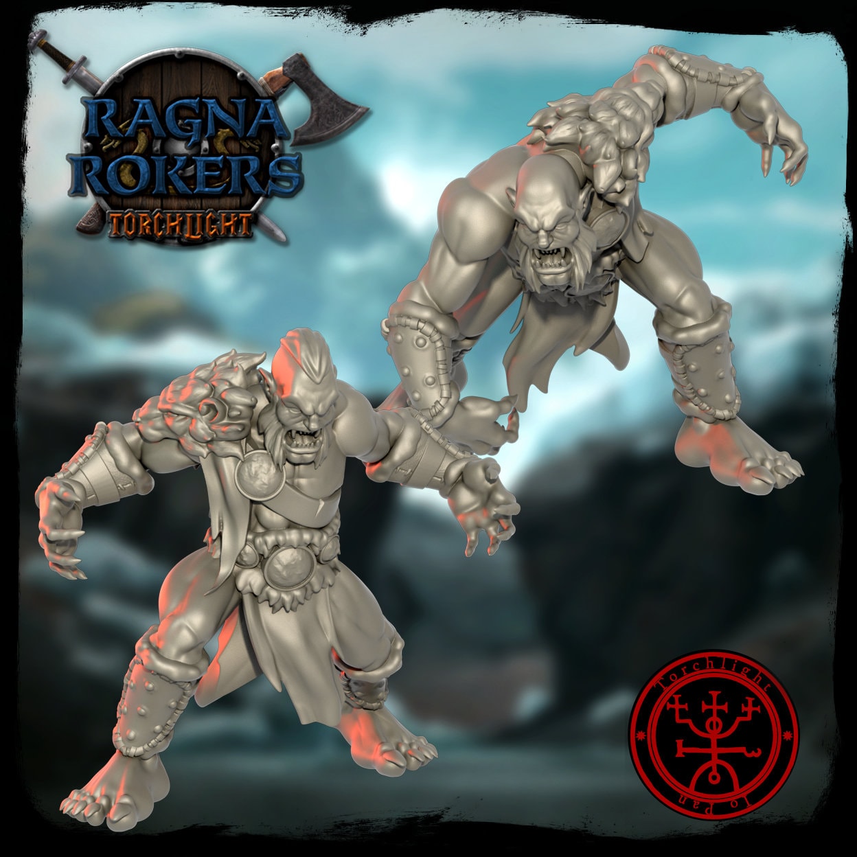The Ragnarockers - Norse Fantasy Football Team - 16 Players - Torchlight Models