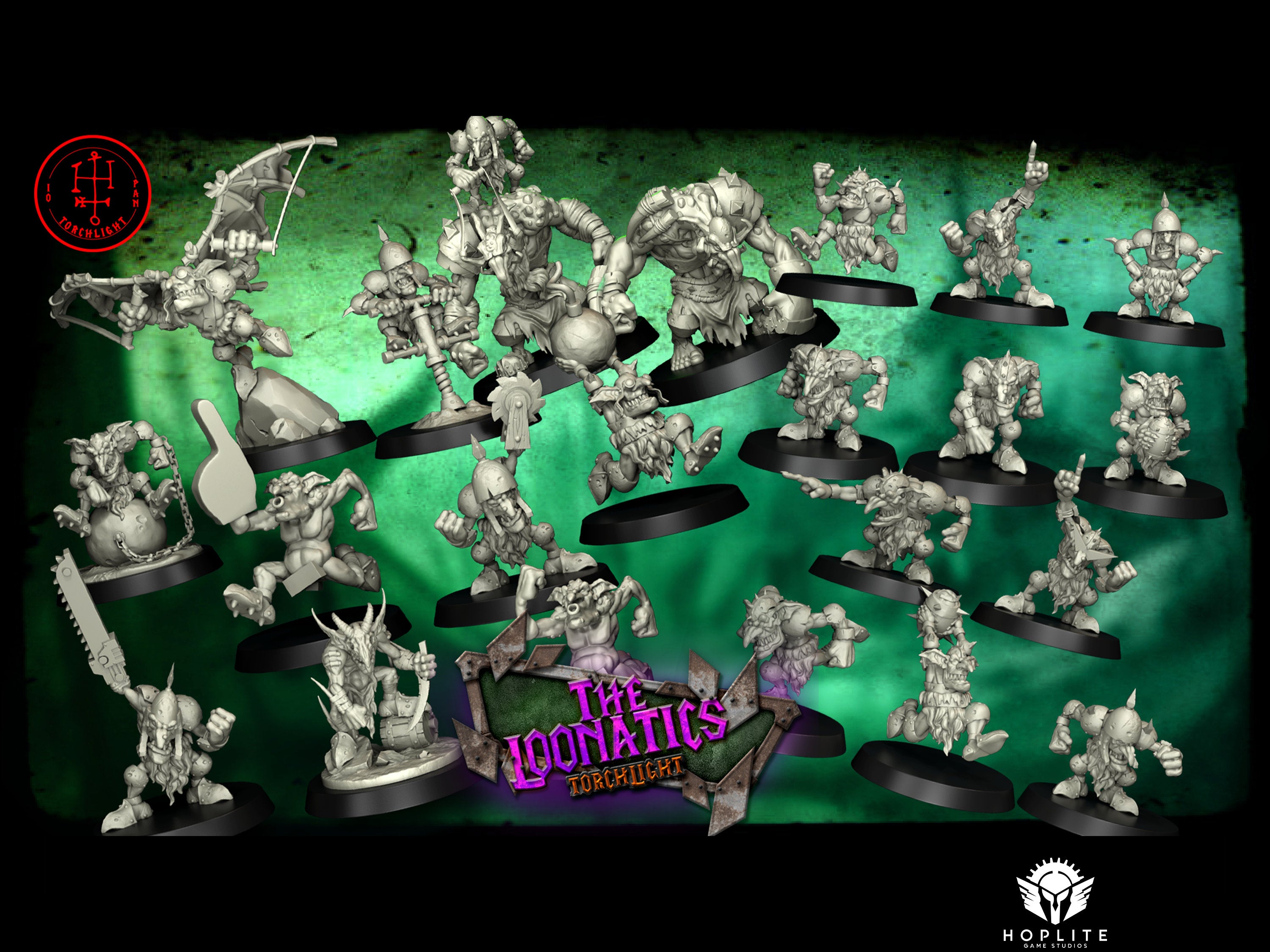 The Goblin Loonatics – Goblin-Fantasy-Football-Team – 22 Spieler – Torchlight Models