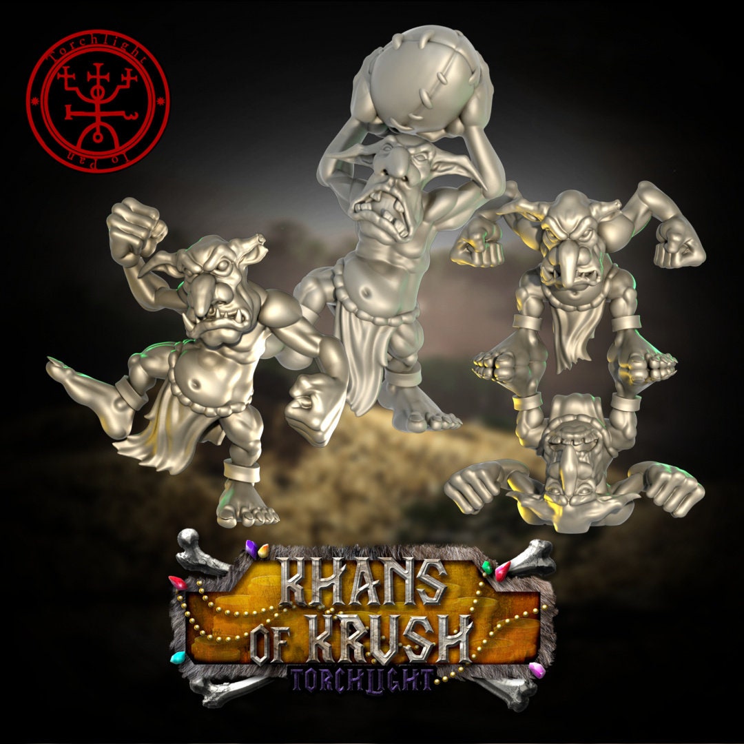 The Khans of Krush – Ogre Fantasy Football Team – 15 Spieler – Torchlight Models