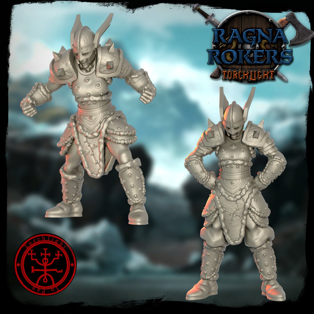 The Ragnarockers - Norse Fantasy Football Team - 16 Players - Torchlight Models